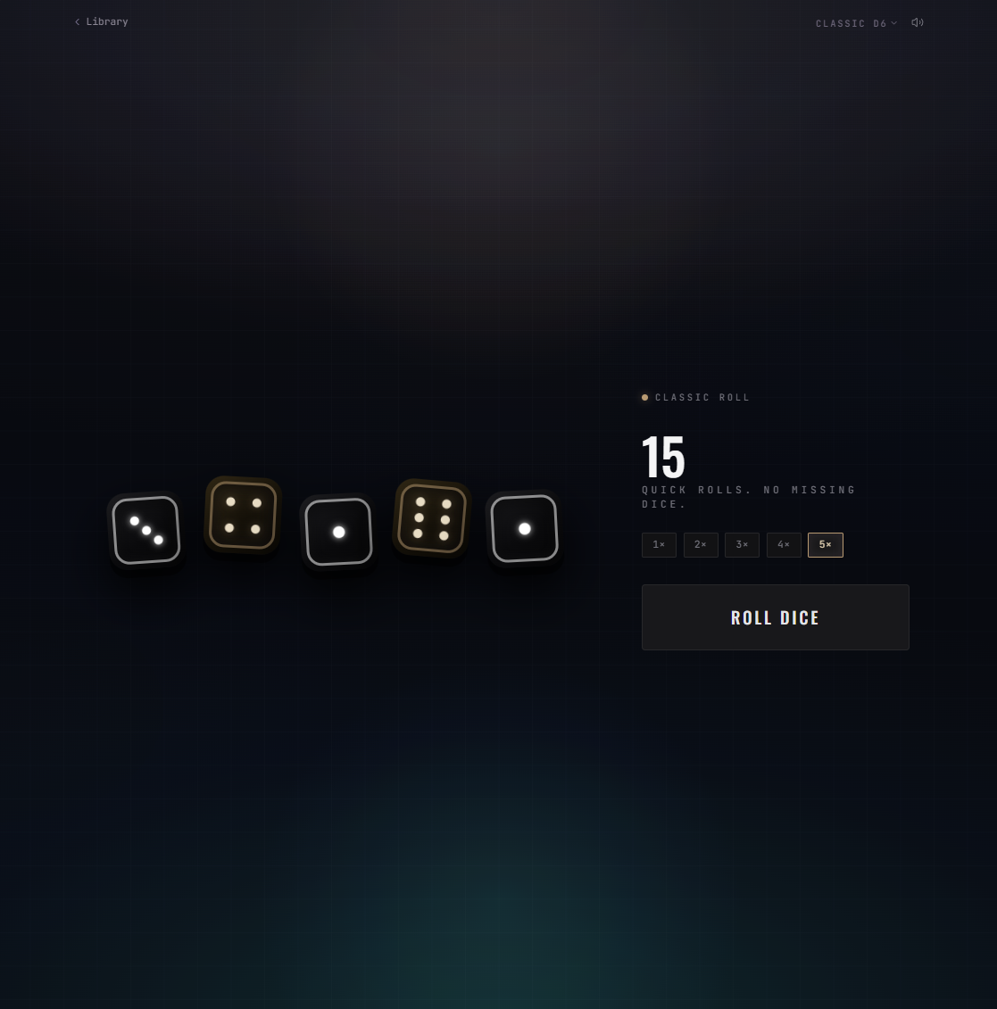GameKit — classic dice roller
